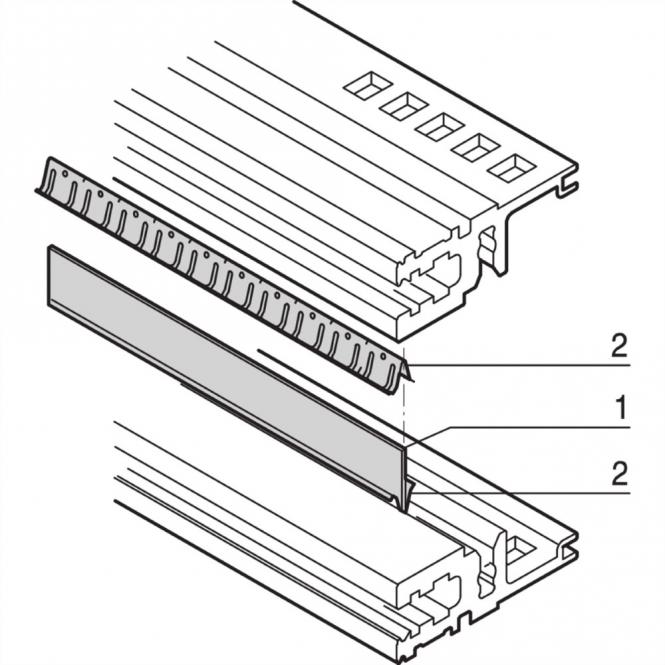EMV-Dichtsatz zwischen Modulschiene und Modulschiene, 63TE MODSCH. 
