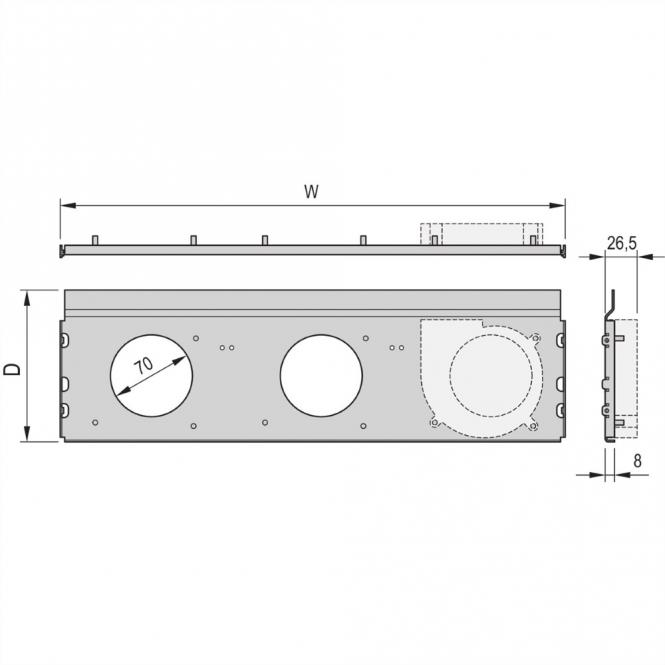 RatiopacPRO AIR Unité de ventilation radiale, 1 ventilateur, 28 HP, 160mm 