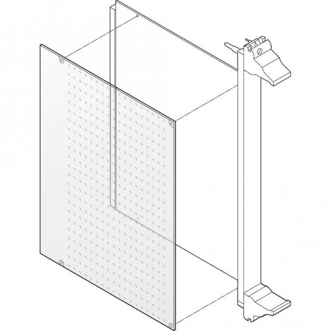 Couvercle latéral à souder pour circuits imprimés, CPCI, 6 U, 233,35mm x 80mm, 