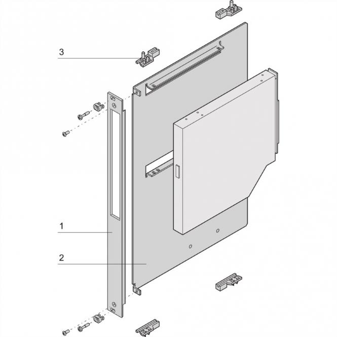 CPCI Module pour unité d'entraînement Slim Line CD/DVD, HD 1x 2,5-pouces, 6 U, avec face avant 