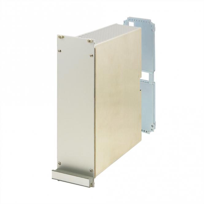 Unité enfichable de type cadre PRO Kit, blindé, capot lisse, 1 connecteur, 6 U, 12 HP, 167mm 