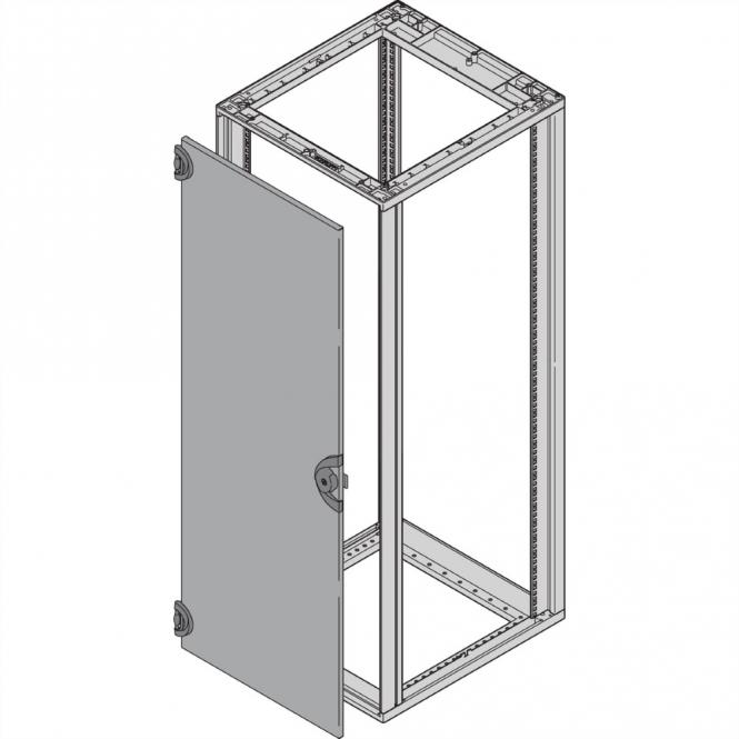 Porte en acier Novastar, Angle d'ouverture à 180°, RAL 7021, 9 U 553W 