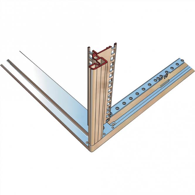 Panneau latéral Novastar pour Slim-Line, RAL 7021, 9 U 600D 