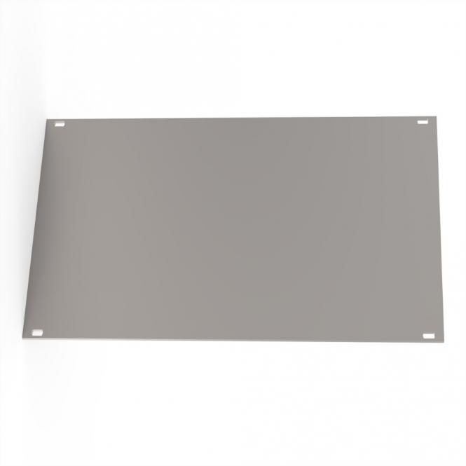 Face avant, non blindée, 3 U, 42 HP, 2,5mm, alu, anodisé, bords non traités 