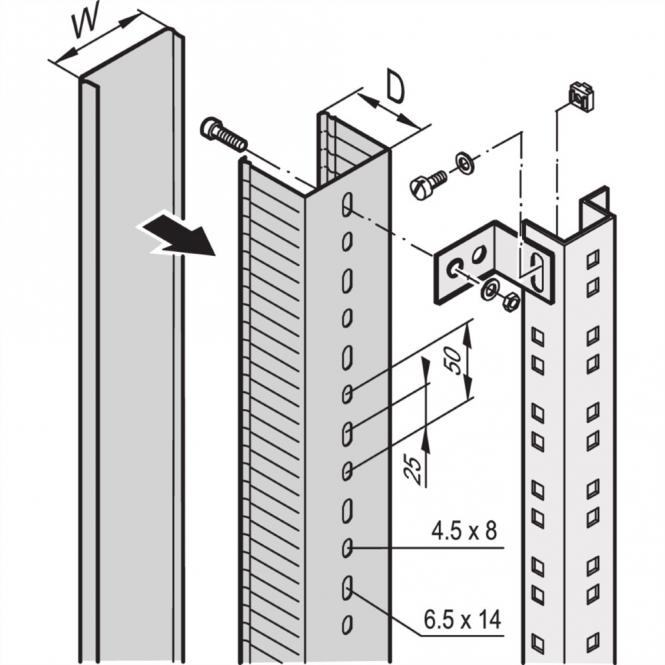 Chemin de câbles, 2000H 60W 60D 