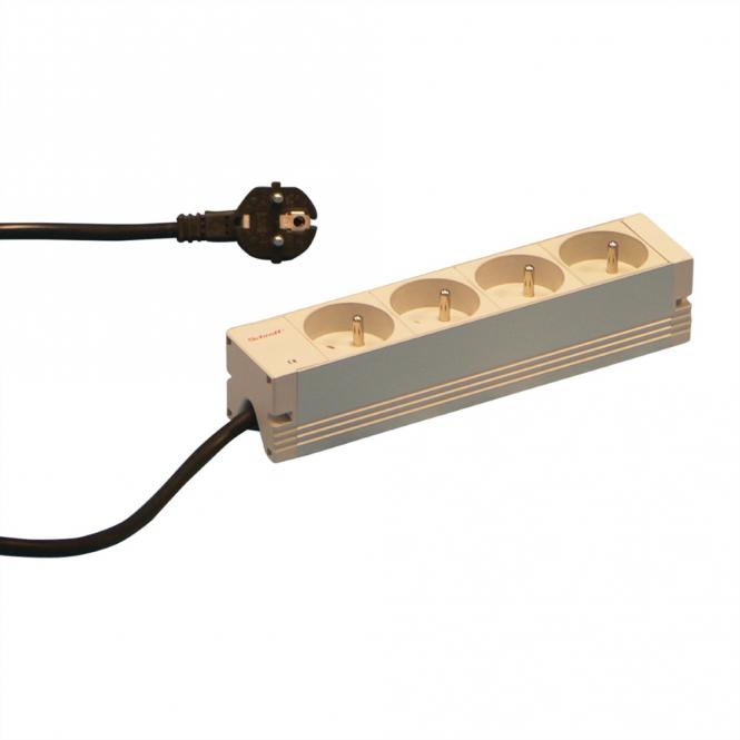 10-Zoll Steckdosenleiste 1HE, 10-Zoll1HE, 4DO. 210.0LG 