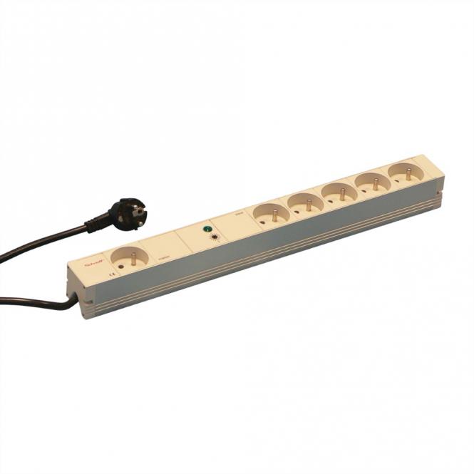 Bâtis de prises, UTE, maître-esclave, 6 prises, 19-pouces 