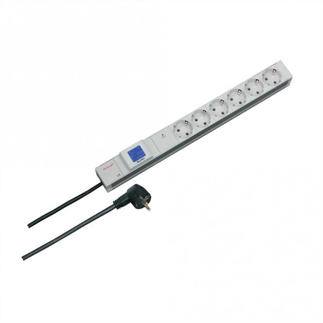 Bâti de prises, 2P+T ALLEMAND/UTE, Affichage local, 6 x prises 2P+T ALLEMAND/UTE 