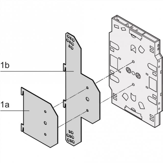 Plaque d'insertion pour cassettes d'épissure, sans gaine de câble 