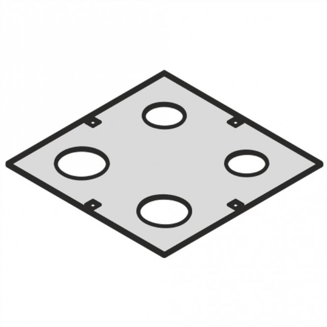 Plaque de passage de câbles pour boîtier LAN pour système de boîtier modulaire 