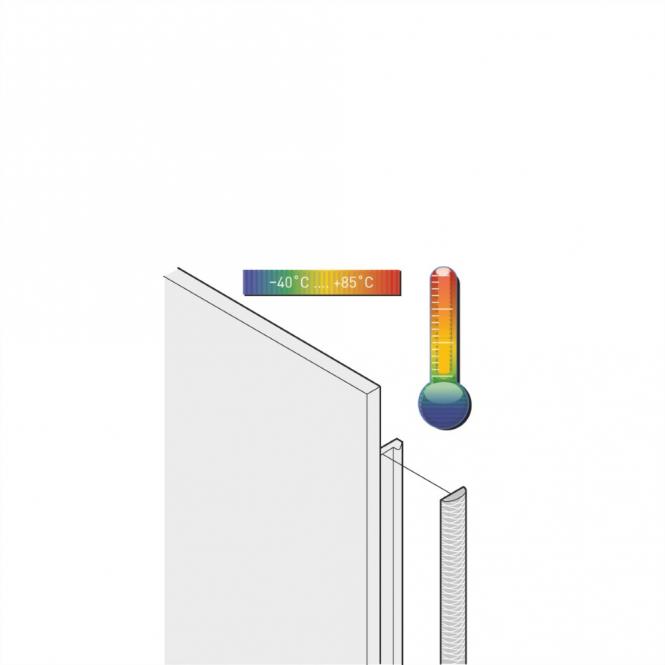 Front Panel EMC Textile Shielding Kit, -40?+85°C, 3 U, 100 Pieces 