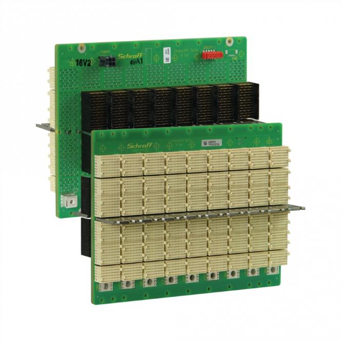 Carte-mère série CPCI, 3 U, 9 slots, System Slot Right, Single Star, avec RIO 