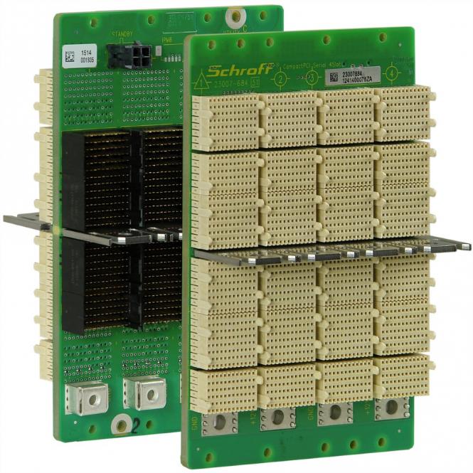 Carte-mère série CPCI, 3 U, 4 slots, System Slot Left, Full-Mesh, avec RIO 