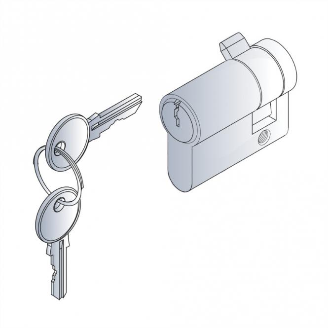 PROFIL HALBZYLINDER M.3SCHL. 