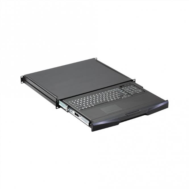 TASTATURSCHUBF. 1HE, DE, RAL 9005 AUSZUG 