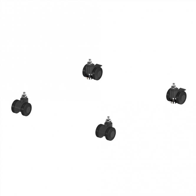 Lenkrollen mit integrierten Nivellierfüssen, LENKROLLEN DIAM 85 F. 400KG 