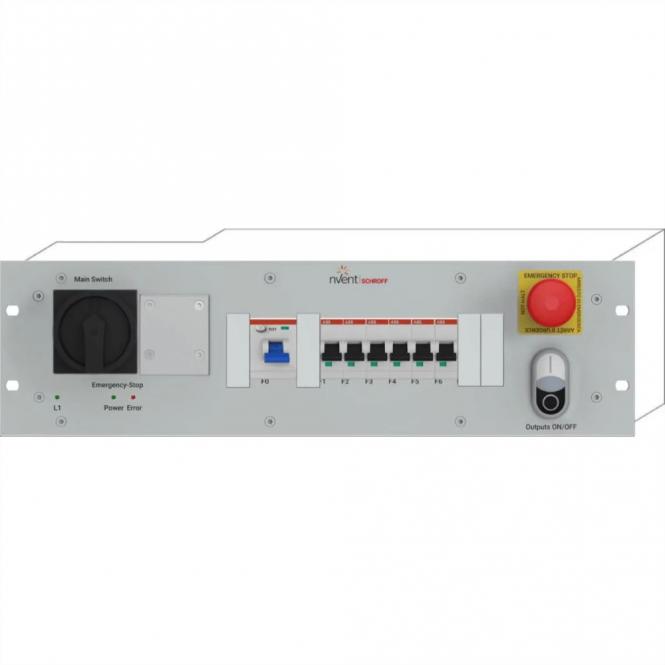 Rack Safety Plus, 3 HE, 230V AC, C20, C13/Schuko 