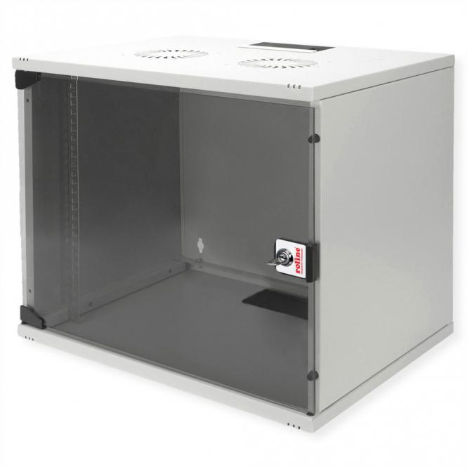 19-Zoll Wandgehäuse Basic 9 HE, 540x400 BxT Bausatz grau 