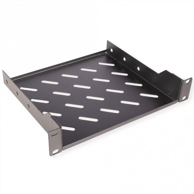 10-Zoll Fachboden 1 HE, 200 T schwarz 