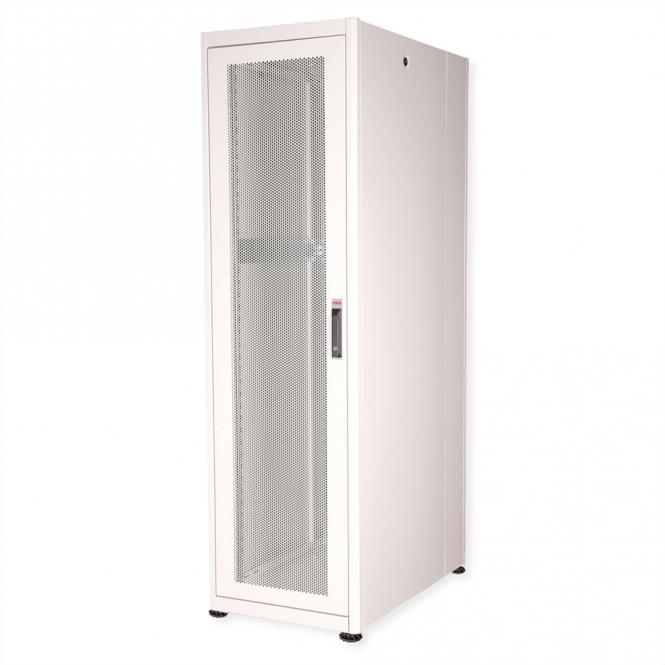 19-Zoll Serverschrank Basic 42 HE, 600x1000 BxT perforiert grau 