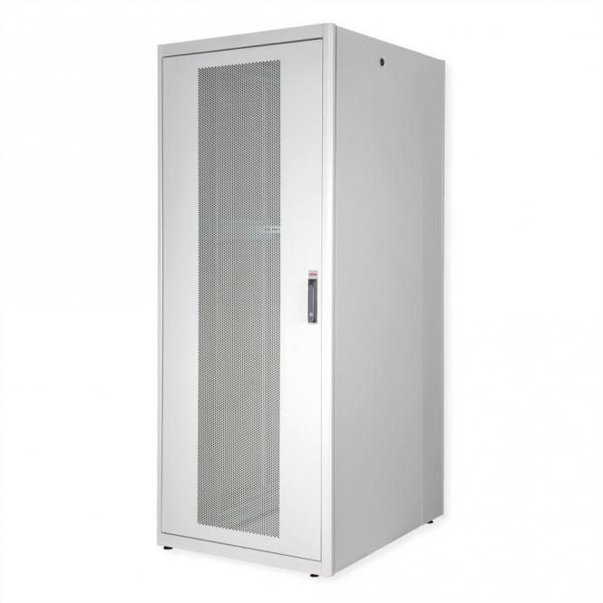 19-Zoll Serverschrank Basic 42 HE, 800x1000 BxT perforiert grau 