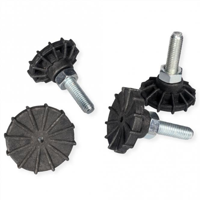 19-Zoll Nivellierfüße, 4 Stück 