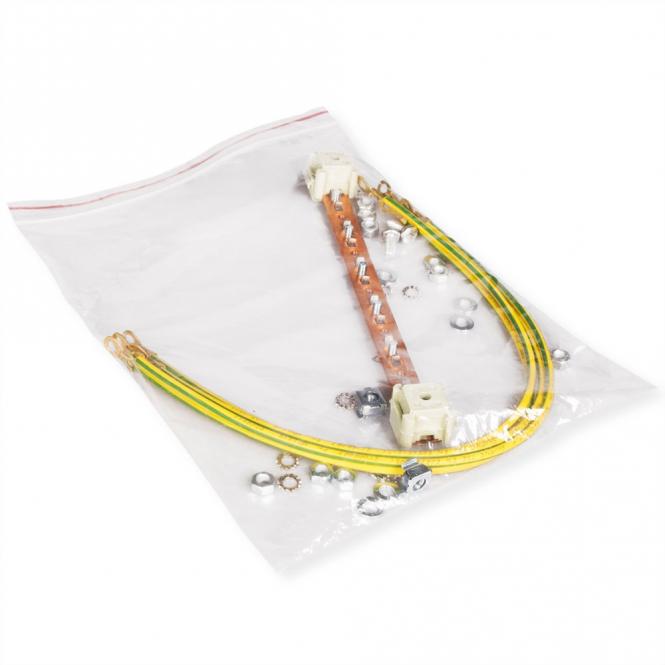 Rail d'équipotentialité, 220mm, câble de mise à la terre 