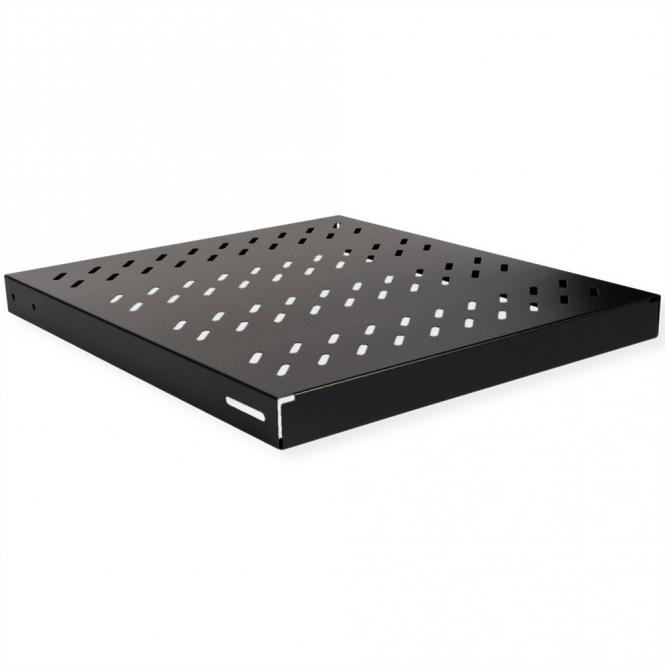 19-pouces Etagère 1U, 500P 50kg noir 