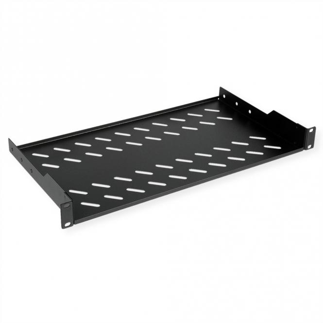 19-pouces Etagère 1U, 250P 15kg noir 