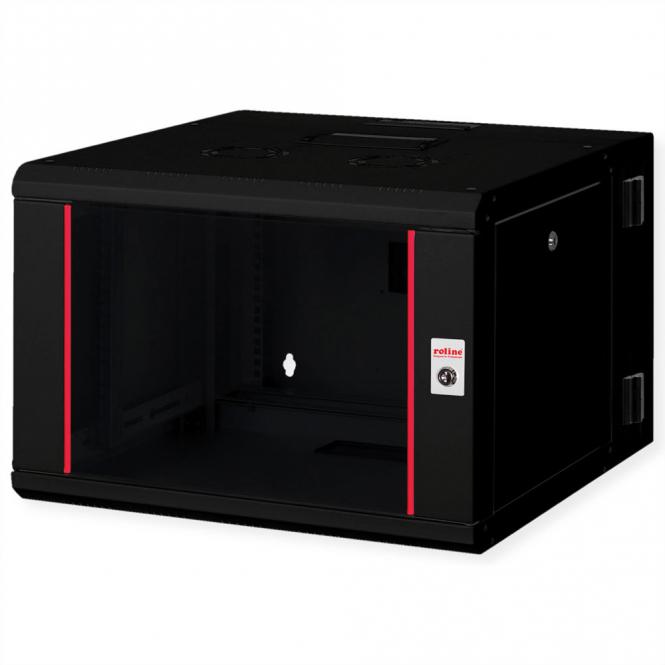 19-pouces Boîtier mural Pro 7U, 600x600 LxP pivotant en 2 parties noir 