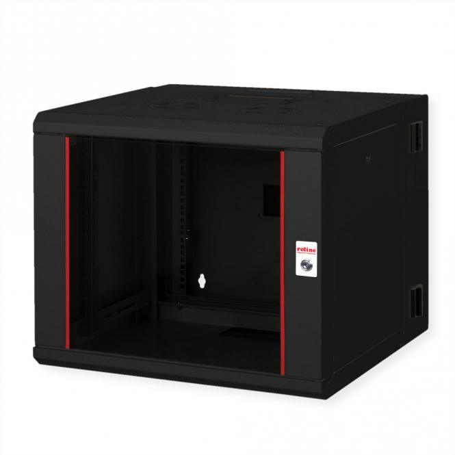 19-pouces Boîtier mural Pro 9U, 600x600 LxP pivotant en 2 parties noir 