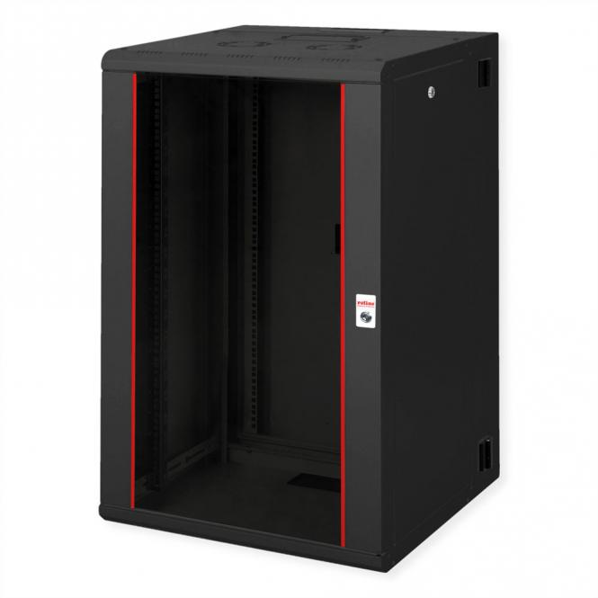 19-pouces Boîtier mural Pro 20U, 600x600 LxP pivotant en 2 parties noir 