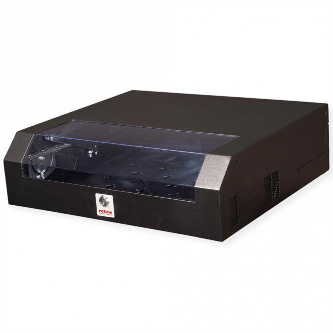 19-pouces Boîtier mural Basic 5U, Court noir 