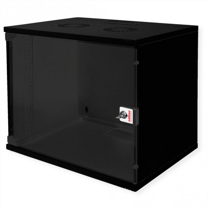 19-pouces Boîtier mural Basic 9U, 540x400 LxP En kit noir 