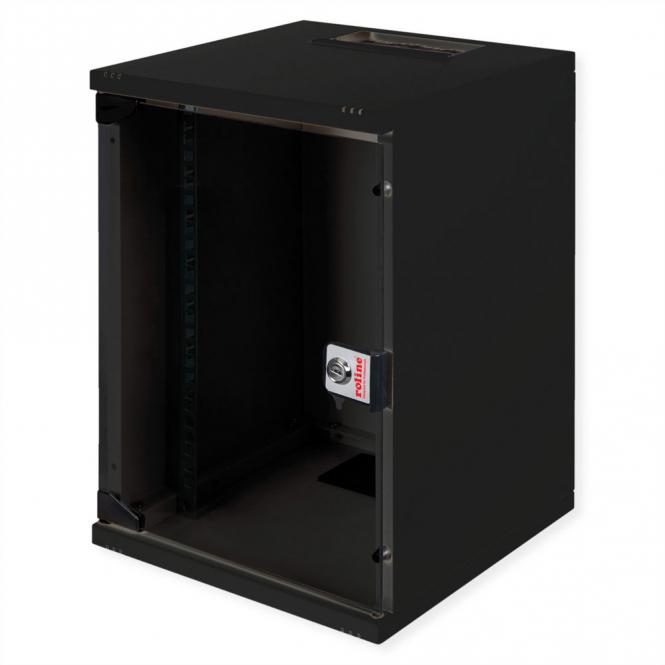 10-pouces Boîtier mural 9U, 312x300 LxP noir 