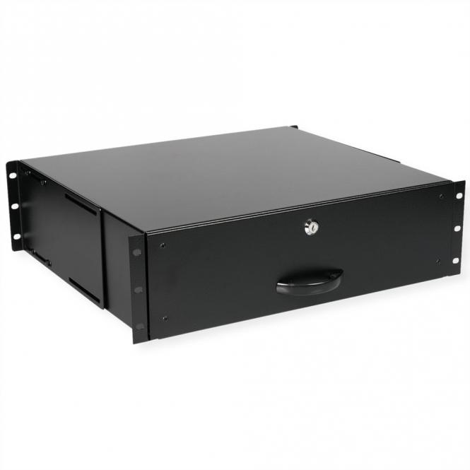 19-Zoll Tastatureinschub 3 HE, 400 T abschließbar schwarz 