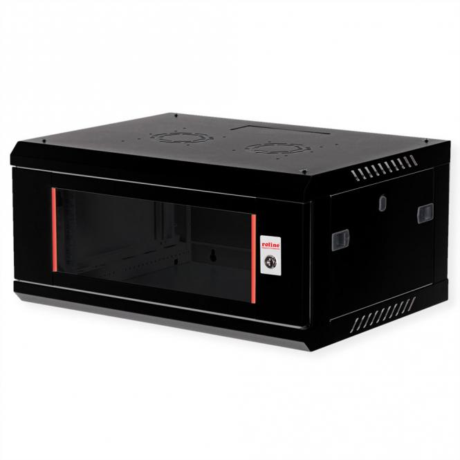 19-pouces Boîtier mural Basic Plus 4U, 600x450 LxP noir 