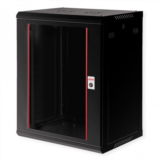 19-pouces Boîtier mural Basic Plus 18U, 600x450 LxP noir 