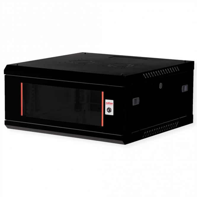 19-pouces Boîtier mural Basic Plus 4U, 600x600 LxP noir 