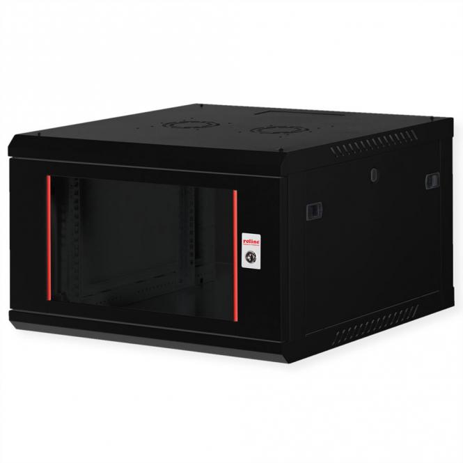 19-pouces Boîtier mural Basic Plus 6U, 600x600 LxP noir 