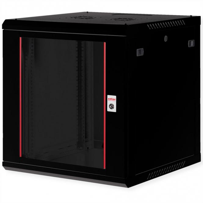 19-pouces Boîtier mural Basic Plus 12U, 600x600 LxP noir 