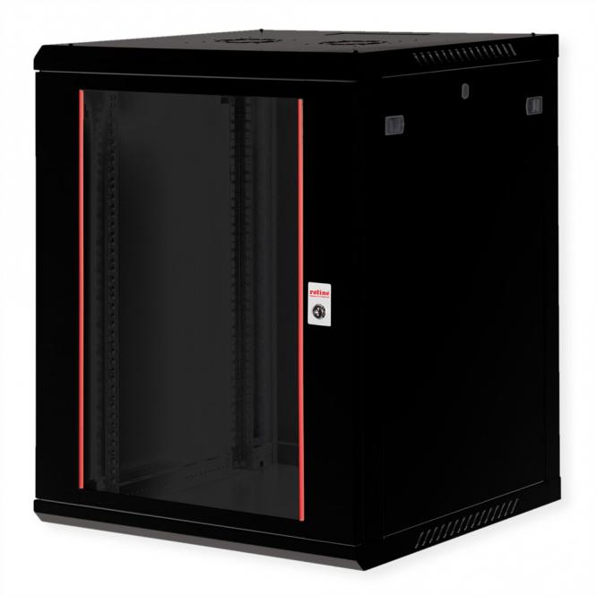 19-pouces Boîtier mural Basic Plus 15U, 600x600 LxP noir 