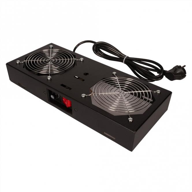 Lüftereinheit 1 Lüfter, für 19-Zoll Wandgehäuse schwarz 