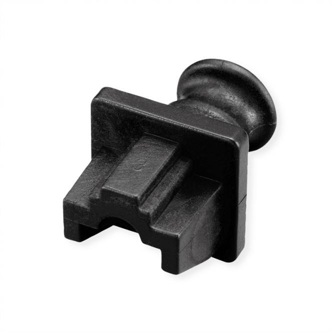 RJ45-Buchsen-Staubschutz, 10er Set, schwarz 