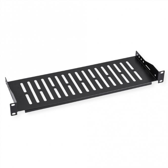 19-Zoll-Geräteträger, 485 x 150mm, max. 10kg, schwarz 