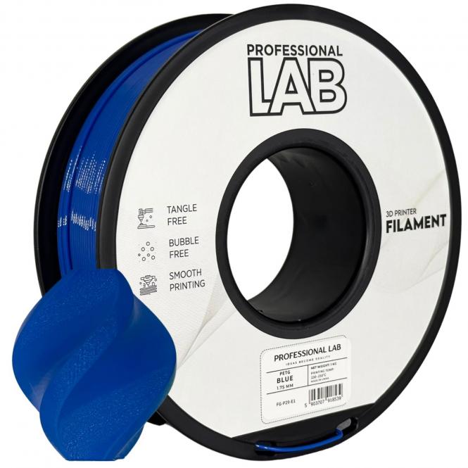 PETG blau, Prof. Lab, 300°C 