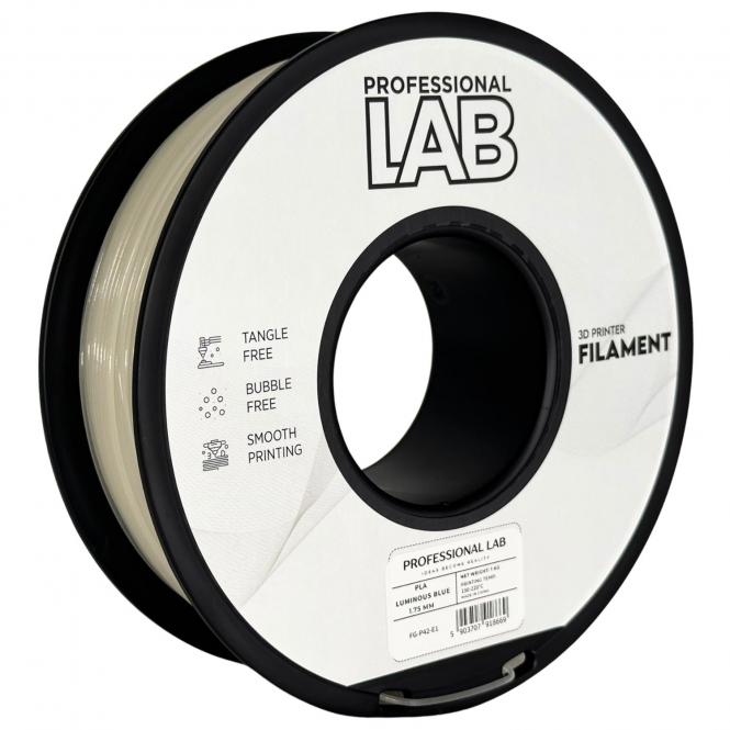 PLA leuchtend blau, Prof. Lab, 300°C 