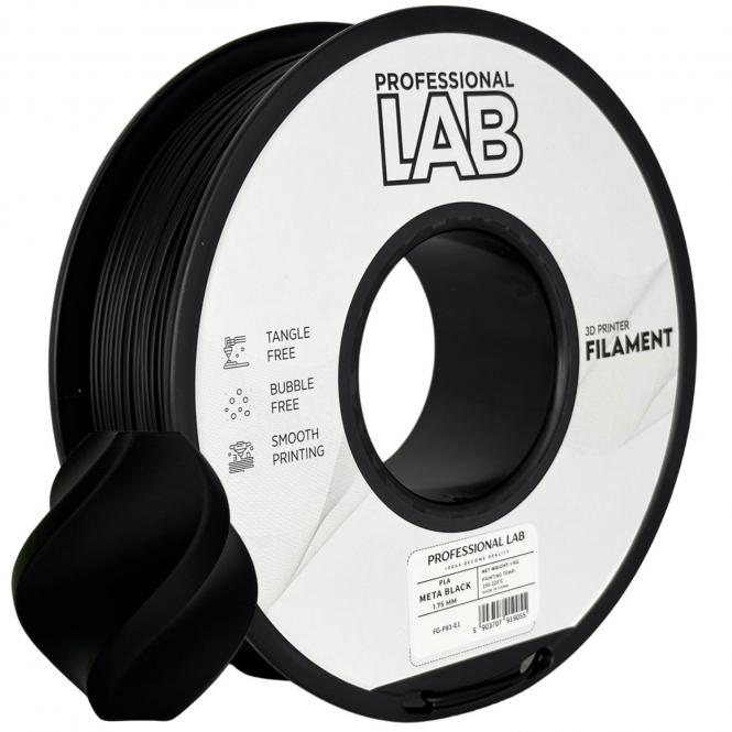 PLA Meta Black, Prof. Lab, Schwarz C 
