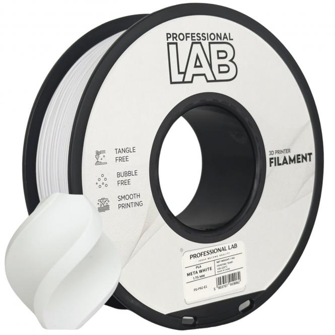 PLA Meta White, Prof. Lab, Weiß 