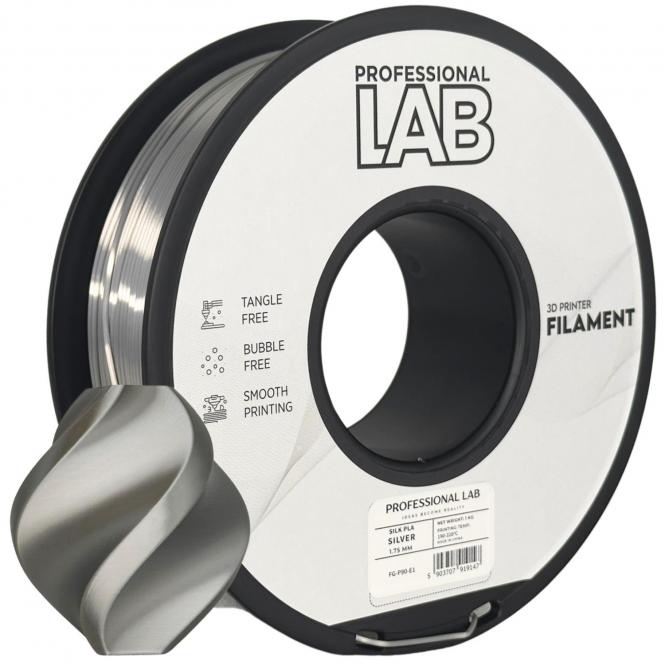 Silk PLA Silber, Prof. Lab, Cool Gray 3 C 